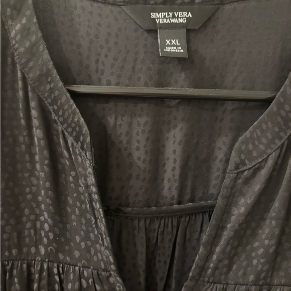 *** Make an Offer!! 
Simply Vera Vera Wang Black V-Neck Dress Size XXL - Picture 3 of 4